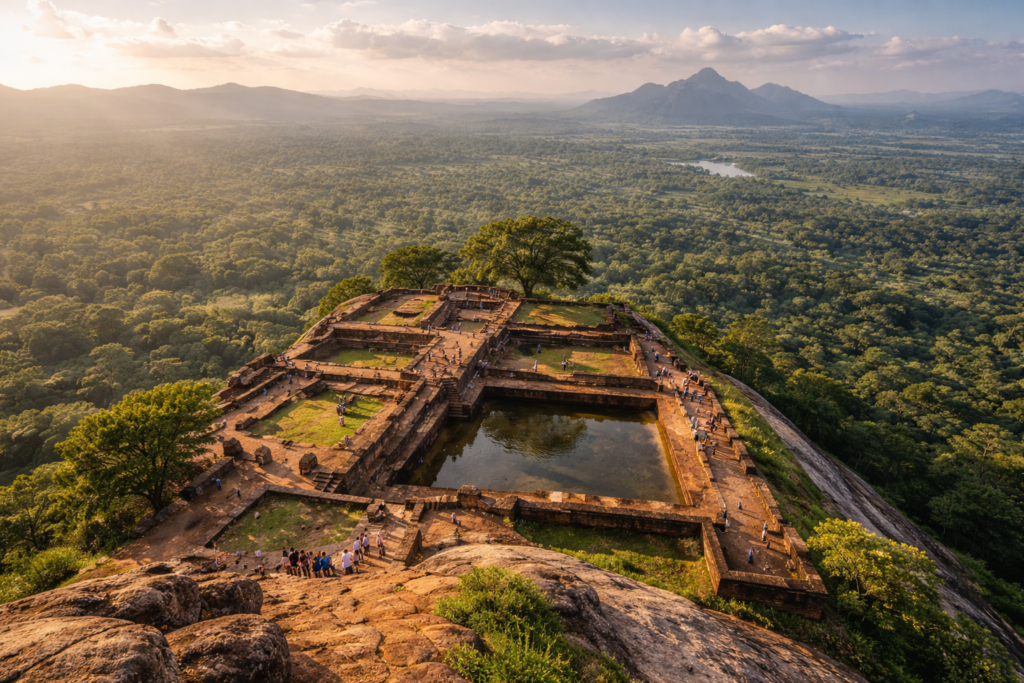 Sigiriya Rock Climbing Tips: 15 Things Tourists Must Know Before You Go 1 Sigiriya Rock Summit Panoramic View and Ancient Palace Ruins