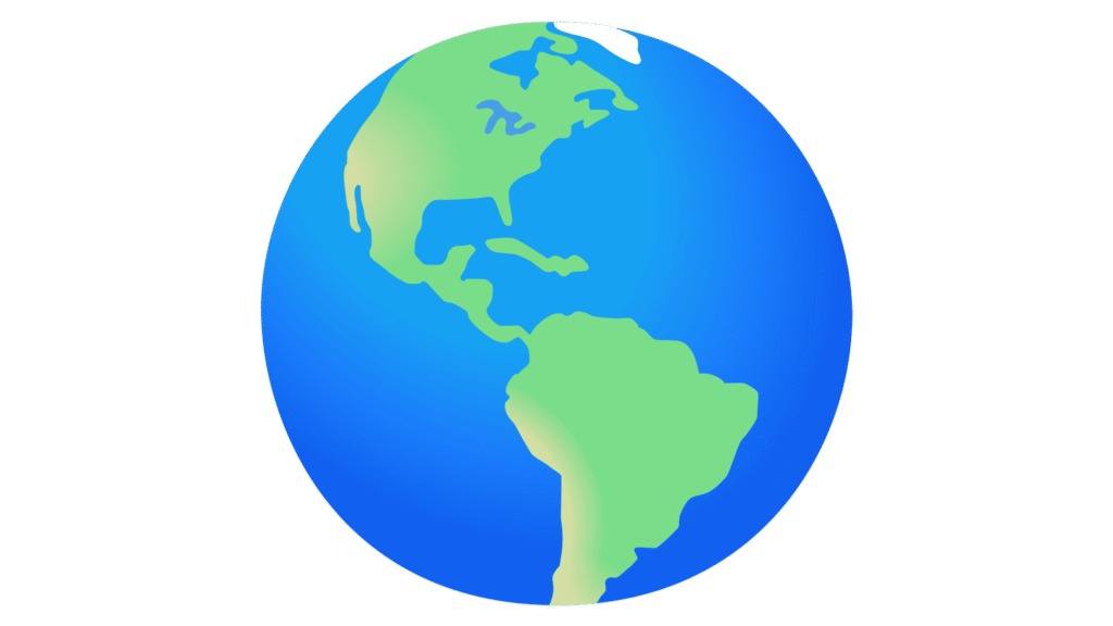 Globe Showing Americas emoji